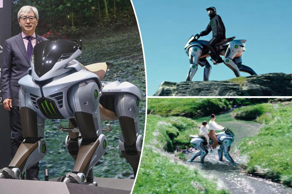 Hello-Ho, online! The strange robotic horse dreamed by the engine manufacturer hits the ground running