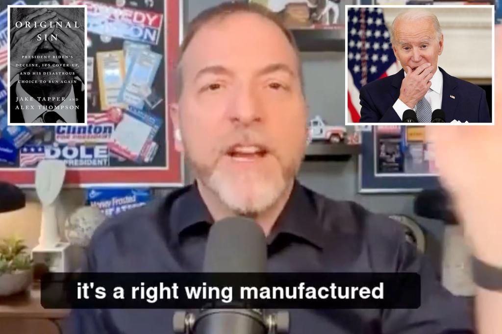 Chuck Todd denies American media failed to reveal Biden's mental destruction: 'right -made'